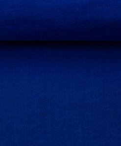 Double Gauze "Sorea " uni - royalblau