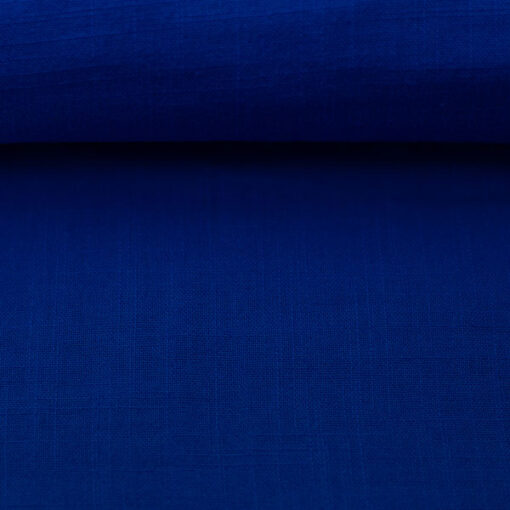 Double Gauze "Sorea " uni - royalblau