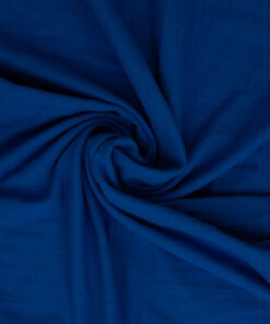 Double Gauze "Sorea " uni - royalblau