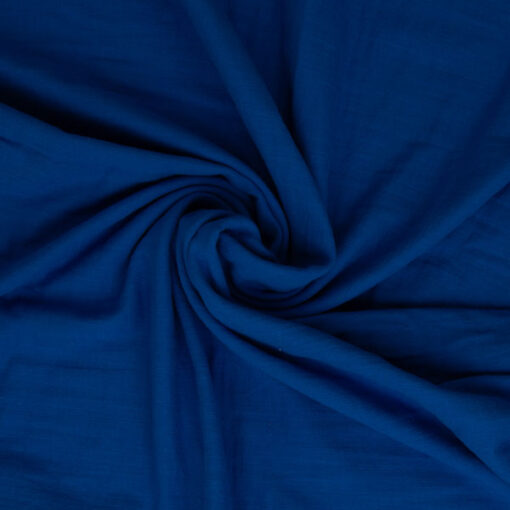 Double Gauze "Sorea " uni - royalblau