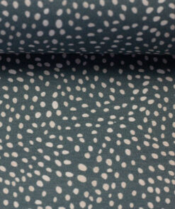 Jersey Baumwolle - "Mini Winter" Tupfen - rauchblau