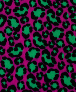 Viskose - Webware "Ann" - Leo - pink / grün / schwarz