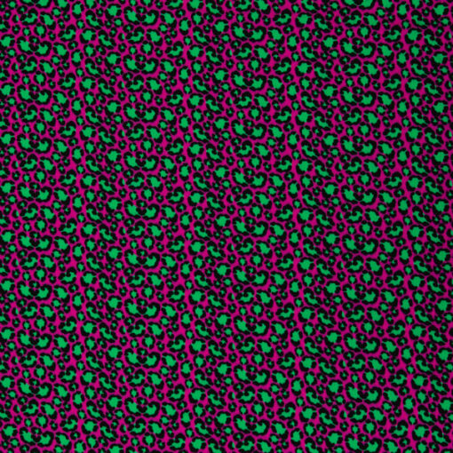 Viskose - Webware "Ann" - Leo - pink / grün / schwarz