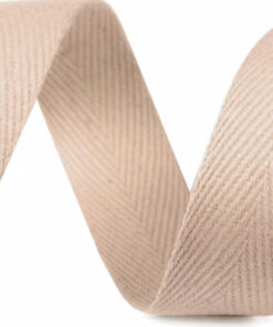 Gewebeband / Köperband 20 mm - beige