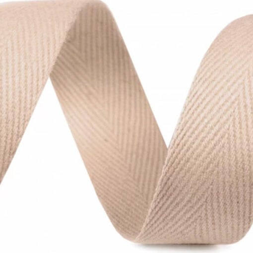 Gewebeband / Köperband 20 mm - beige