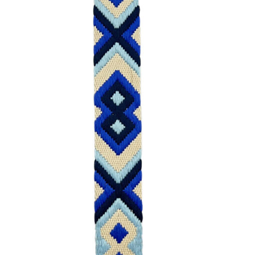 Gurtband 38 mm - Ethno blau