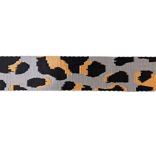 Gurtband 38 mm - Leo - silbergrau