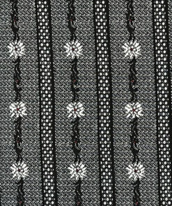 Jersey Baumwolle - Edelweiss - schwarz / weiss