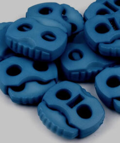 Kordelstopper mit 2 Löchern - blau 2
