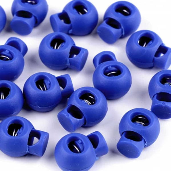 Kordelstopper rund - kobaltblau