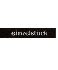 Webetikette "Einzelstück" - schwarz