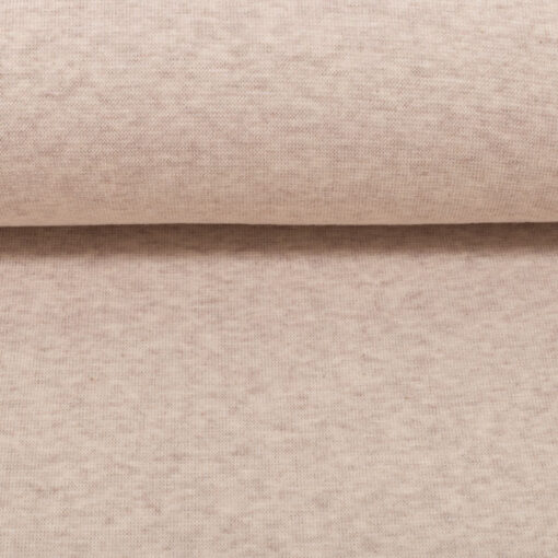 Bündchenstoff - Schlauch "Heike melange" - naturweiss