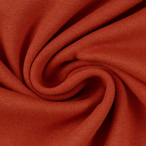 Jersey Baumwolle - "Vanessa" uni - terracotta