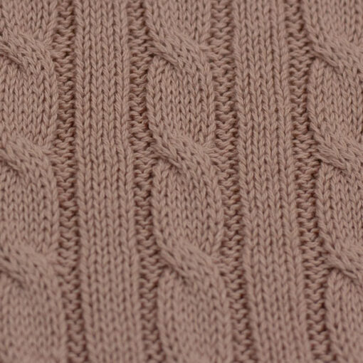 Zopfstrickstoff- "Sophie" - altrosa