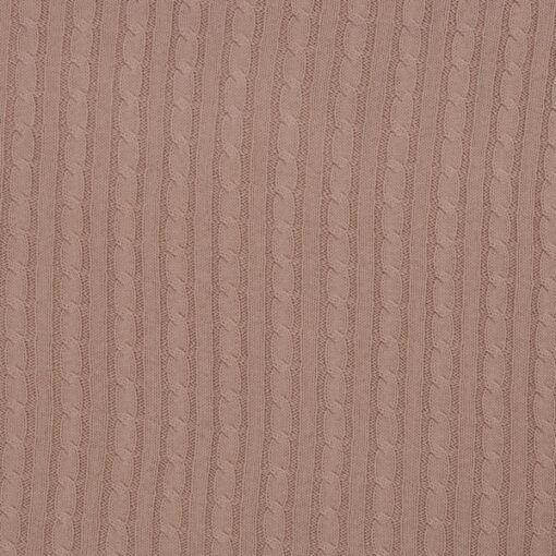 Zopfstrickstoff- "Sophie" - altrosa