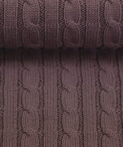 Zopfstrickstoff – „Sophie“ – mauve