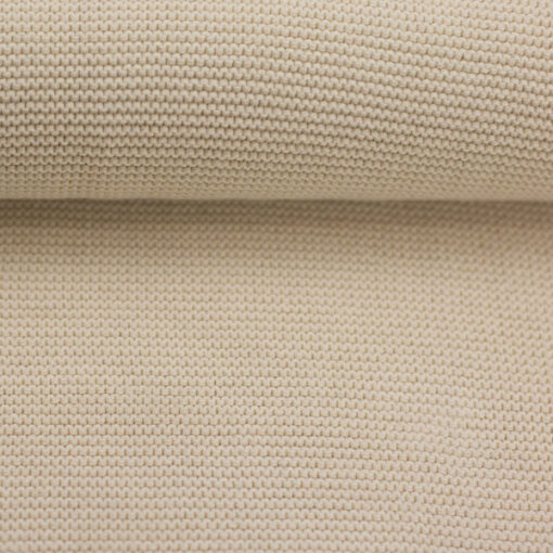 Wellenstrickstoff - "Ella" - natur