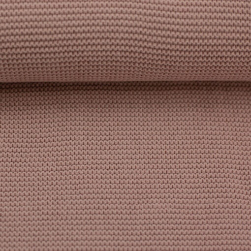 Wellenstrickstoff - "Ella" - altrosa