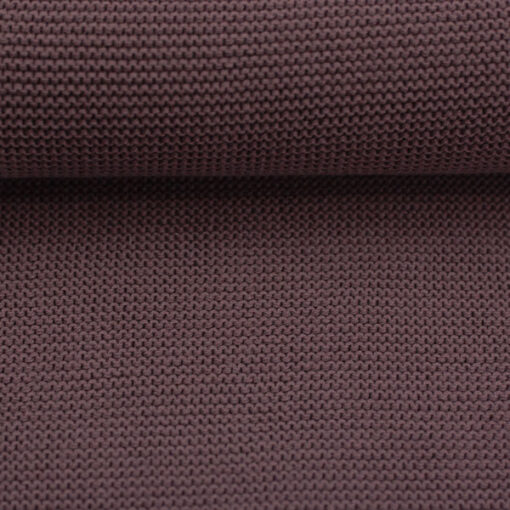 Wellenstrickstoff – „Ella“ – mauve