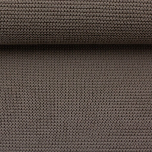 Wellenstrickstoff - "Ella" - taupe