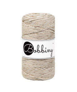 3 mm - Makramee Kordel von Bobbiny - golden beige