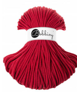 5 mm - Makramee Kordel von Bobbiny - classic red