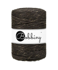 5 mm – Makramee Kordel von Bobbiny – golden espresso