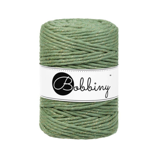 5 mm – Makramee Kordel von Bobbiny – golden eucalyptus