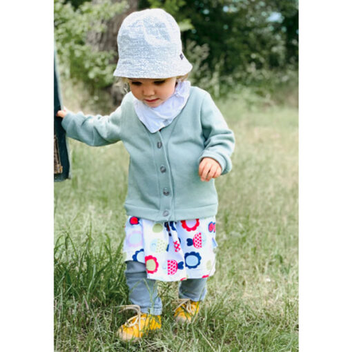 Papierschnittmuster Strickjacke Karo Kinder Gr 74 - 164 - Fadenkäfer