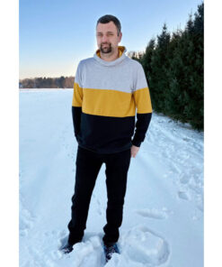 Papierschnittmuster Hoodie Toni Herren Gr 2XS - 4XL - Fadenkäfer