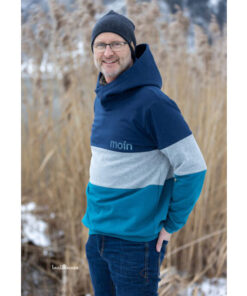 Papierschnittmuster Hoodie Toni Herren Gr 2XS - 4XL - Fadenkäfer