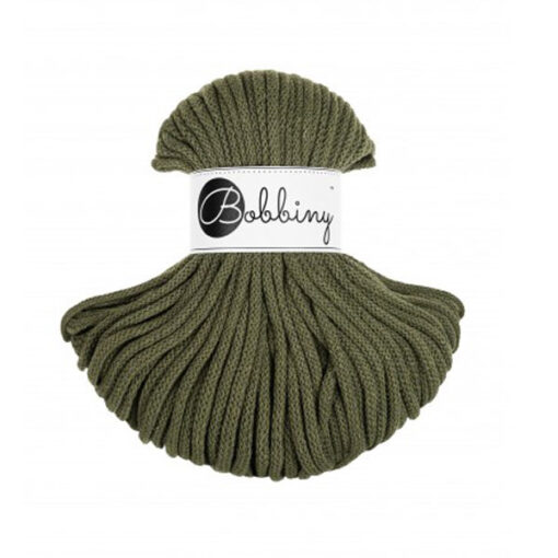 5 mm PREMIUM - Makramee Kordel / Schnur von Bobbiny - avocado