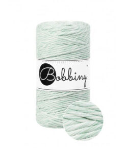 3 mm - Makramee Kordel von Bobbiny - mint shake