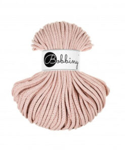 5 mm PREMIUM - Makramee Kordel / Schnur von Bobbiny - pastel pink
