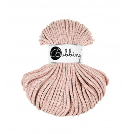 5 mm PREMIUM - Makramee Kordel / Schnur von Bobbiny - pastel pink
