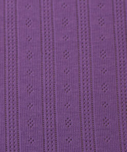Ajourjersey Baumwolle - uni - lila