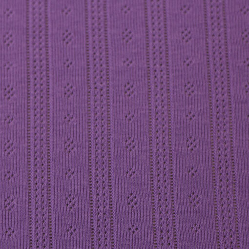 Ajourjersey Baumwolle - uni - lila
