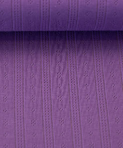 Ajourjersey Baumwolle - uni - lila