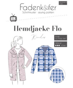 Papierschnittmuster Hemdjacke Flo Kinder Gr 74 -164 - Fadenkäfer
