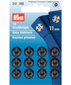 Prym 341166 Druckknöpfe 11mm - schwarz