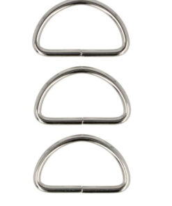 D-Ring dick 30mm - nickel
