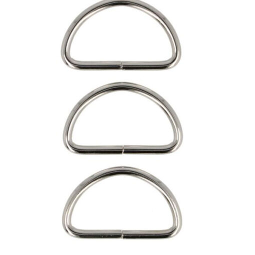 D-Ring dick 30mm - nickel