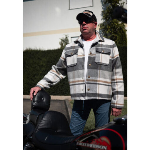 Papierschnittmuster Hemdjacke Flo Herren Gr 2XS -5 XL - Fadenkäfer