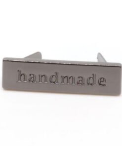 Metall Handmade Label - gunmetal