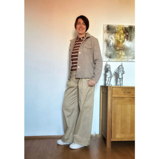 Papierschnittmuster Hemdjacke Flo Damen Gr 32 -58 - Fadenkäfer