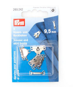 Hosen -/ Rockhaken 9.5 mm - silber