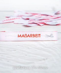 Webetikette "Massarbeit" - rot
