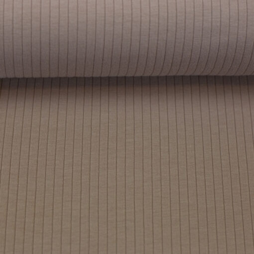 Rippjersey Baumwolle - "Laar" - uni - camel