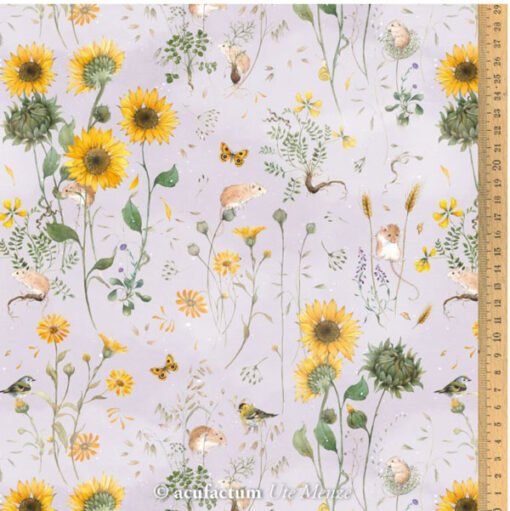 Baumwolle - "Sonnenblumenfeld" - Acufactum - beige