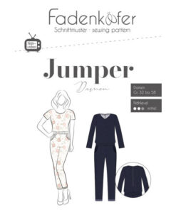 Papierschnittmuster Jumper Gr 32- 58 - Fadenkäfer